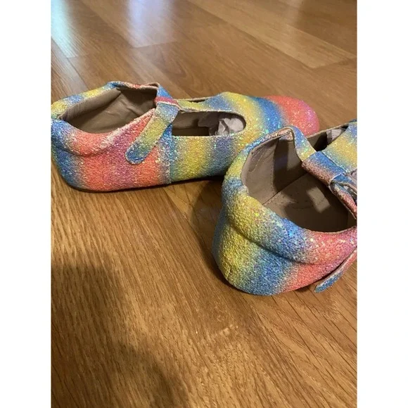 Brand New A Bear‎ Co Girls Sparkle Slip On Shoe Birkenstock Like Look Size 3 - Picture 4 of 12